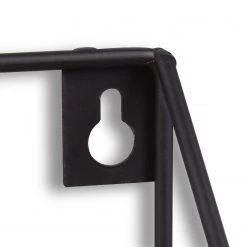 Loftscape Étagères murales Fluffy (lot de 2) - Métal - Noir / Imitation chêne -Meubles de salle à manger Soldes Magasin 1000341918 220323 060 DETAILS P000000001000341918