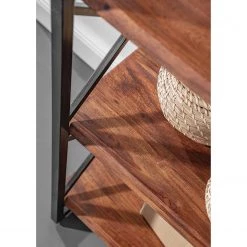 Red Living Étagère Ugo II - Manguier massif / Métal - Manguier / Noir -Meubles de salle à manger Soldes Magasin 1000341970 220331 077 DETAILS P000000001000341970