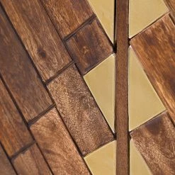 Red Living Buffet haut Nook - Manguier massif / Métal - Manguier / Doré -Meubles de salle à manger Soldes Magasin 1000341972 220331 050 DETAILS P000000001000341972