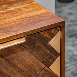 Red Living Buffet haut Nook - Manguier massif / Métal - Manguier / Doré -Meubles de salle à manger Soldes Magasin 1000341972 220331 065 DETAILS P000000001000341972