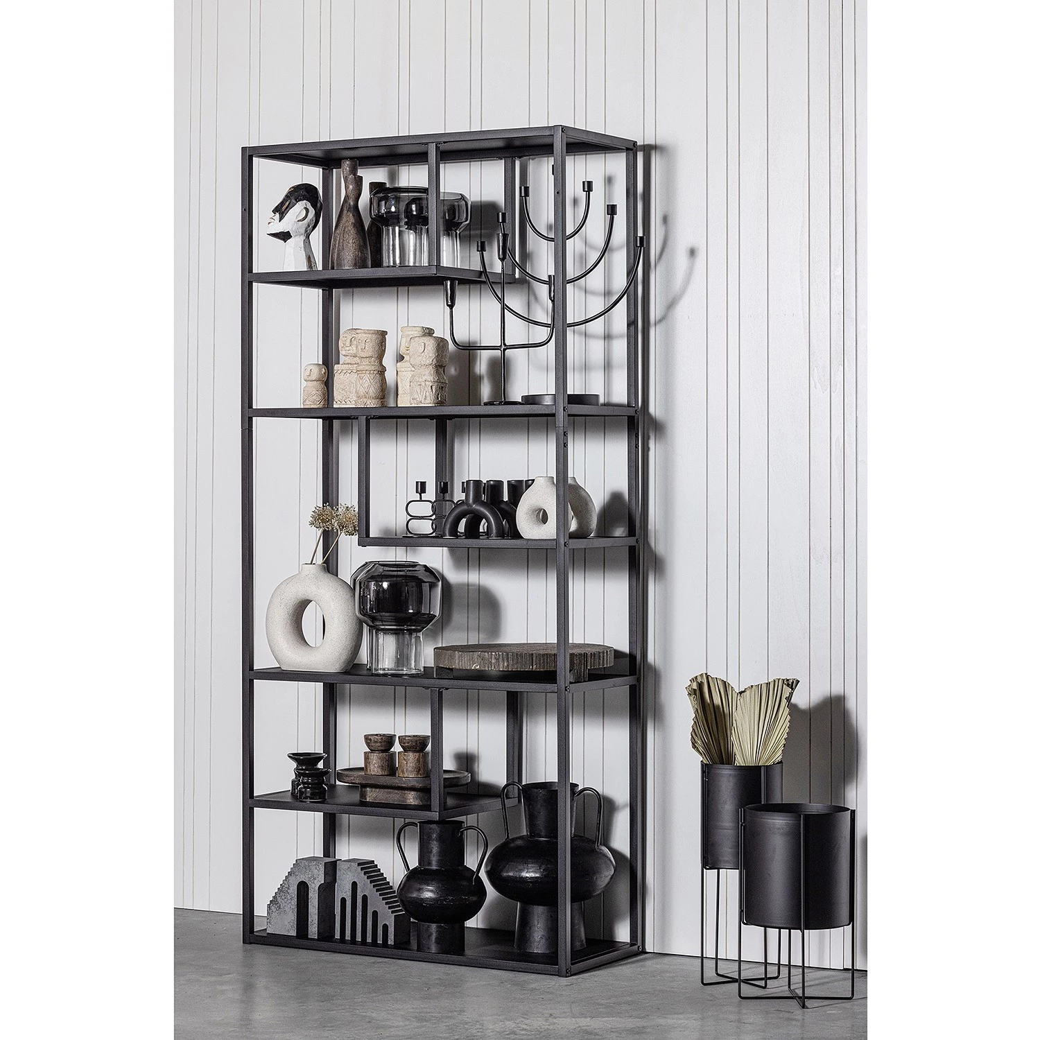 Red Living Étagère Vallvik I - Métal - Noir 2 Red Living Étagère Vallvik I - Métal - Noir – Image 2