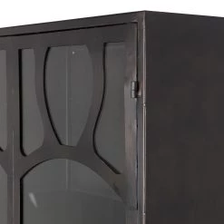 Red Living Vitrine Rustique - Métal - Noir antique -Meubles de salle à manger Soldes Magasin 1000342085 220401 060 DETAILS P000000001000342085