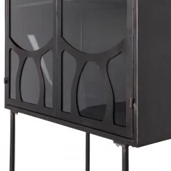 Red Living Vitrine Rustique - Métal - Noir antique -Meubles de salle à manger Soldes Magasin 1000342085 220401 070 DETAILS P000000001000342085