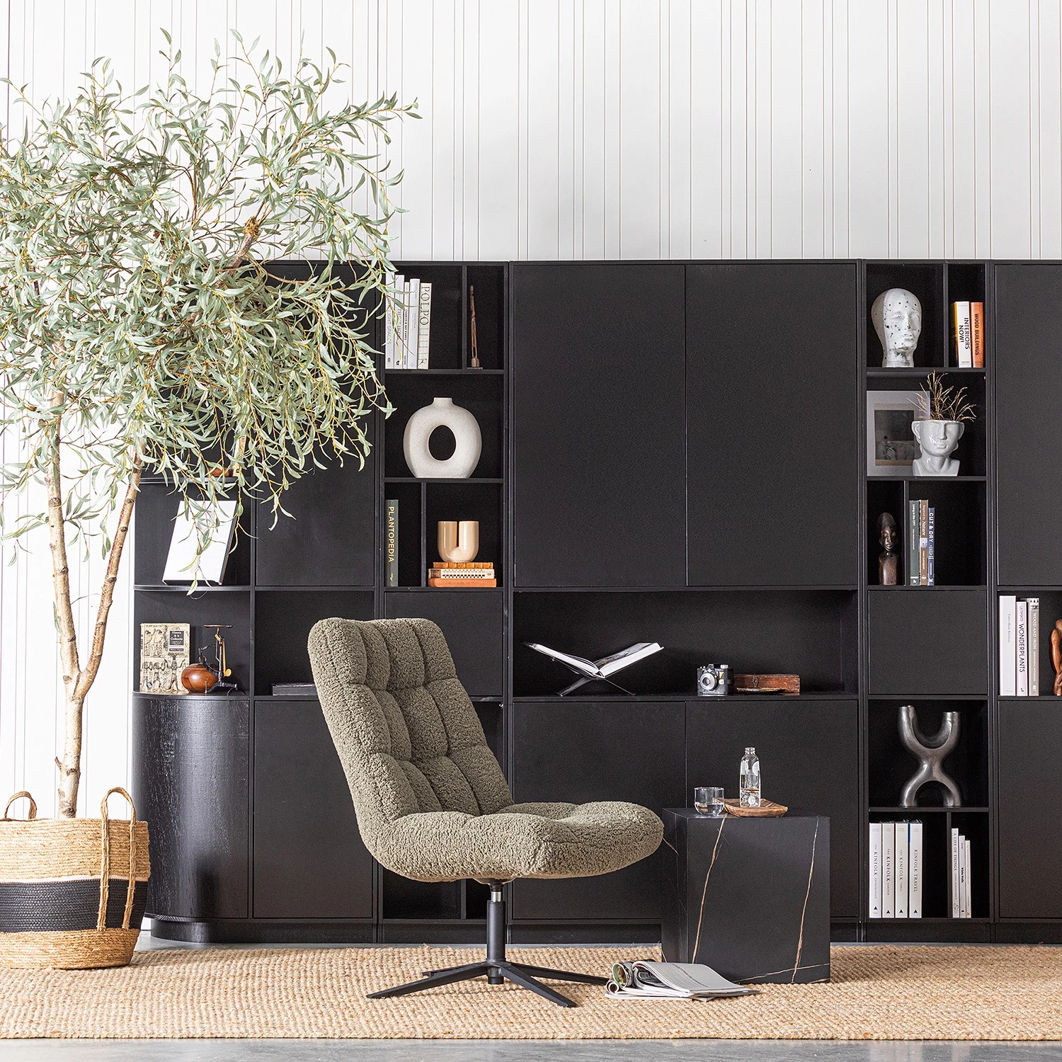 Loftscape Armoire Rozzano I - Pin massif - Pin noir 3 Loftscape Armoire Rozzano I - Pin massif - Pin noir – Image 3