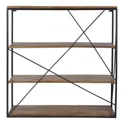 Tom Tailor Étagère murale Piketon II - Manguier massif / Aluminium - Manguier / Noir 7 Tom Tailor Étagère murale Piketon II - Manguier massif / Aluminium - Manguier / Noir -Meubles de salle à manger Soldes Magasin 1000342397 220325 030 DETAILS P000000001000342397