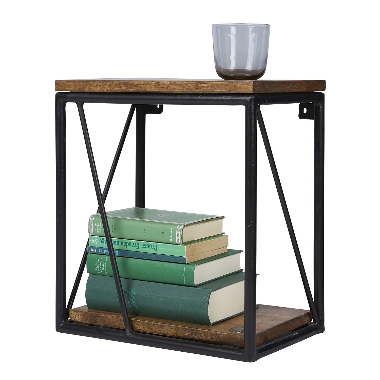 Tom Tailor Étagère murale Piketon IV - Manguier massif / Aluminium - Manguier / Noir 5 Tom Tailor Étagère murale Piketon IV - Manguier massif / Aluminium - Manguier / Noir – Image 5