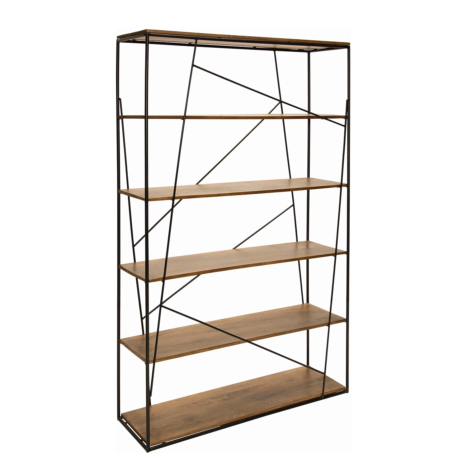 Tom Tailor Étagère Piketon II - Manguier massif / Aluminium - Manguier / Noir 1 Tom Tailor Étagère Piketon II - Manguier massif / Aluminium - Manguier / Noir