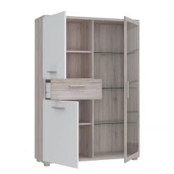 Loftscape Buffet haut Piemont - Éclairage inclus éclairage - Imitation chêne de sable -Meubles de salle à manger Soldes Magasin 1000342458 220404 030 DETAILS P000000001000342458