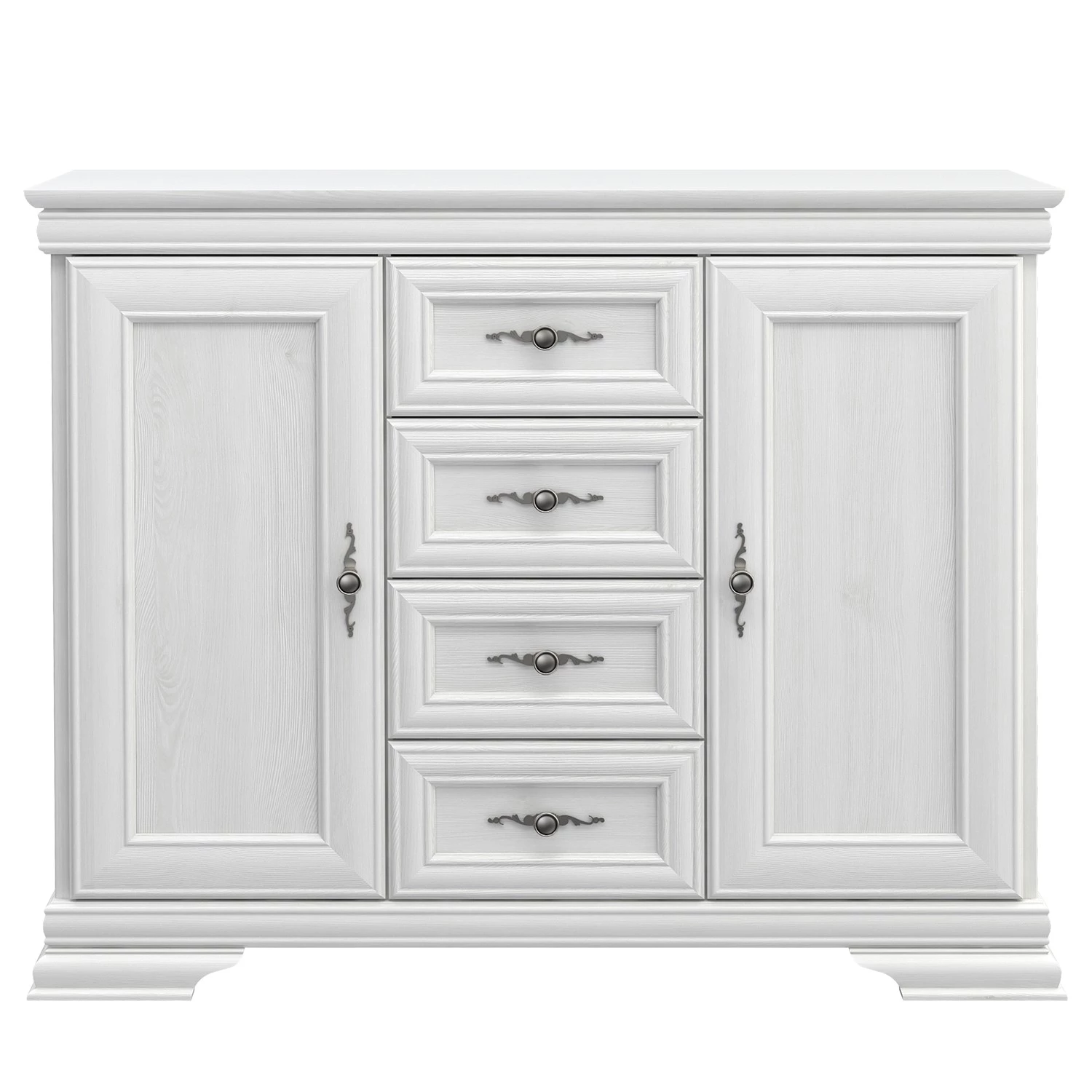 Ridgevalley Buffet Summerbrook - Imitation chêne blanc 2 Ridgevalley Buffet Summerbrook - Imitation chêne blanc – Image 2