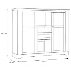 Ridgevalley Buffet haut Sandvik II - Imitation chêne blanc / Imitation chêne Nelson 10 Ridgevalley Buffet haut Sandvik II - Imitation chêne blanc / Imitation chêne Nelson -Meubles de salle à manger Soldes Magasin 1000342493 220331 500 SKETCH DETAILS P000000001000342493 sketch