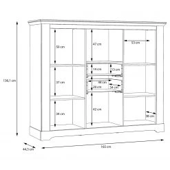 Ridgevalley Buffet haut Sandvik II - Imitation chêne blanc / Imitation chêne Nelson 11 Ridgevalley Buffet haut Sandvik II - Imitation chêne blanc / Imitation chêne Nelson -Meubles de salle à manger Soldes Magasin 1000342493 220331 501 SKETCH DETAILS P000000001000342493 sketch