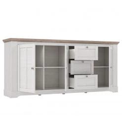 Ridgevalley Buffet Sandvik II - Imitation chêne blanc / Imitation chêne Nelson -Meubles de salle à manger Soldes Magasin 1000342497 220331 040 DETAILS P000000001000342497