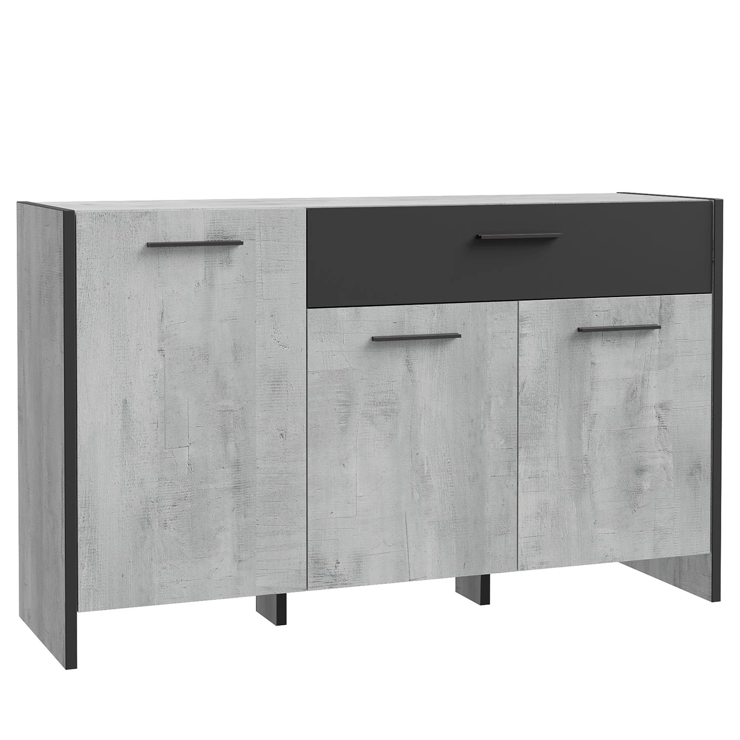 Loftscape Buffet Sahil - Imitation chêne Sorrento gris / Noir 1 Loftscape Buffet Sahil - Imitation chêne Sorrento gris / Noir