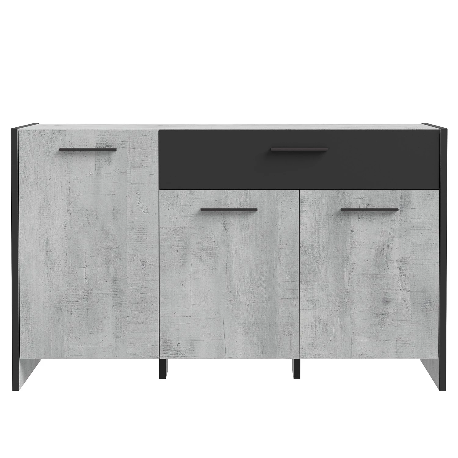 Loftscape Buffet Sahil - Imitation chêne Sorrento gris / Noir 5 Loftscape Buffet Sahil - Imitation chêne Sorrento gris / Noir – Image 5