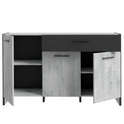 Loftscape Buffet Sahil - Imitation chêne Sorrento gris / Noir 15 Loftscape Buffet Sahil - Imitation chêne Sorrento gris / Noir -Meubles de salle à manger Soldes Magasin 1000342503 220331 035 DETAILS P000000001000342503