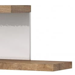 Loftscape Tablette murale Shipley - Blanc brillant / Imitation chêne -Meubles de salle à manger Soldes Magasin 1000342824 220412 050 DETAILS P000000001000342824