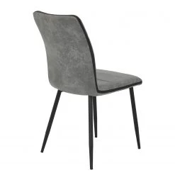 Red Living Chaises capitonnées Plemy (lot de 2) - Gris 11 Red Living Chaises capitonnées Plemy (lot de 2) - Gris -Meubles de salle à manger Soldes Magasin 1000343830 220406 050 DETAILS P000000001000343830