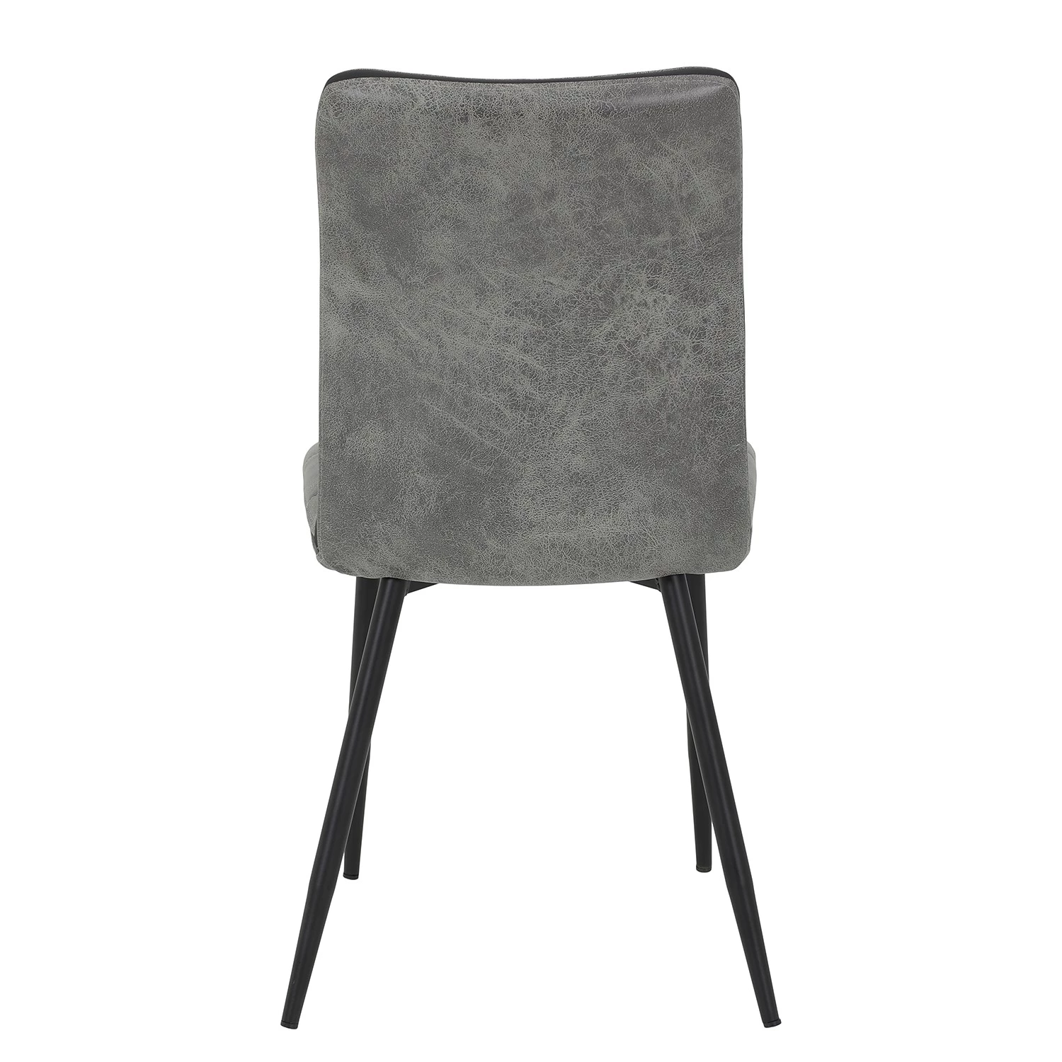 Red Living Chaises capitonnées Plemy (lot de 2) - Gris 6 Red Living Chaises capitonnées Plemy (lot de 2) - Gris – Image 6