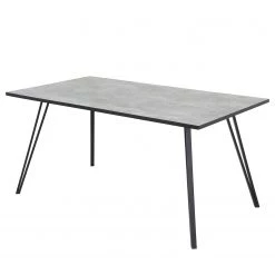 Red Living Table Tina - Imitation béton