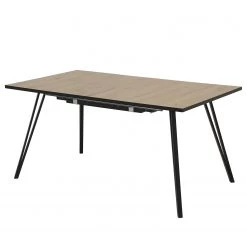 Red Living Table Rerik - Imitation chêne Artisan