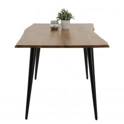 Loftscape Salle à manger Toga (5 éléments) - Microfibre / Acacia massif - Vert foncé -Meubles de salle à manger Soldes Magasin 1000343887 220407 037 DETAILS P000000001000343887