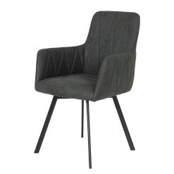 Loftscape Salle à manger Vagos (5 éléments) - (Extensible) Anthracite / Imitation chêne artisan -Meubles de salle à manger Soldes Magasin 1000343889 220407 040 DETAILS P000000001000343889