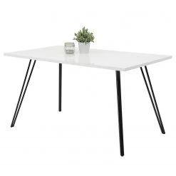 Loftscape Salle à manger Wilora (5 éléments) - Gris / Blanc brillant 13 Loftscape Salle à manger Wilora (5 éléments) - Gris / Blanc brillant -Meubles de salle à manger Soldes Magasin 1000343894 220407 030 DETAILS P000000001000343894