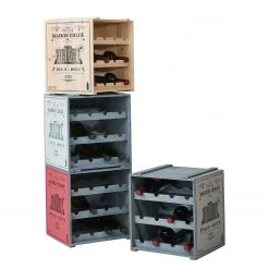 Butlers Range-bouteilles VINOTHEK - Sapin - Beige -Meubles de salle à manger Soldes Magasin 1000343936 220406 060 DETAILS P000000001000343936