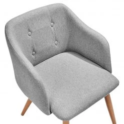 Butlers Chaises ROCK'N'SOUL (lot de 2) - Acier / Polyester - Gris -Meubles de salle à manger Soldes Magasin 1000343991 220406 060 DETAILS P000000001000343991