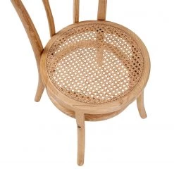 Butlers Chaises WIENER MELANGE (lot de 2) - Bois d’orme / Rotin - Naturel -Meubles de salle à manger Soldes Magasin 1000344071 220406 060 DETAILS P000000001000344071