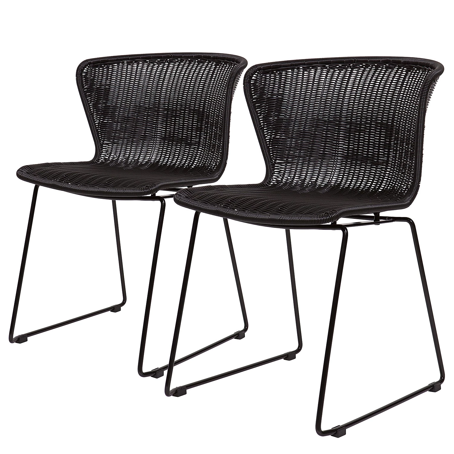 Loftscape Chaises Roseboro (lot de 2) - Noir 1 Loftscape Chaises Roseboro (lot de 2) - Noir