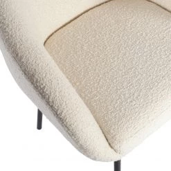 Loftscape Chaises à accoudoirs Pangolo (lot de 2) - Bouclé / Acier - Blanc / Noir 10 Loftscape Chaises à accoudoirs Pangolo (lot de 2) - Bouclé / Acier - Blanc / Noir -Meubles de salle à manger Soldes Magasin 1000344484 220414 033 DETAILS P000000001000344484