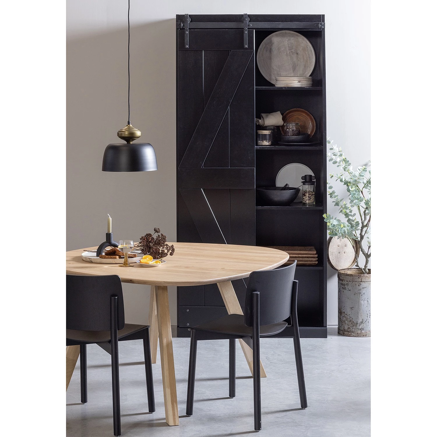 Loftscape Chaises Priscilla (lot de 2) - Frêne foncé 2 Loftscape Chaises Priscilla (lot de 2) - Frêne foncé – Image 2