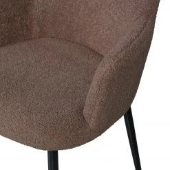 Loftscape Chaise à accoudoirs Volinia - Marron noix de coco -Meubles de salle à manger Soldes Magasin 1000344499 220414 033 DETAILS P000000001000344499