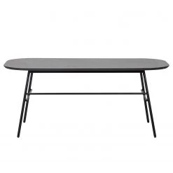 Loftscape Table Sandino - Manguier massif / Acier - Manguier / Noir -Meubles de salle à manger Soldes Magasin 1000344506 220414 030 DETAILS P000000001000344506