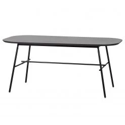 Loftscape Table Sandino - Manguier massif / Acier - Manguier / Noir -Meubles de salle à manger Soldes Magasin 1000344506 220414 031 DETAILS P000000001000344506