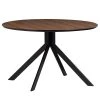 Loftscape Table Motala II - Partiellement en noyer massif / Acier - Noyer / Noir
