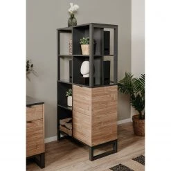 Loftscape Étagère Mid West - Imitation bambou / Anthracite -Meubles de salle à manger Soldes Magasin 1000344589 220407 020 MOOD DETAILS P000000001000344589 mood