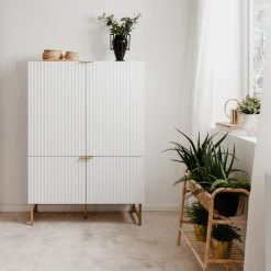 Loftscape Buffet haut Metropolis - Blanc mat -Meubles de salle à manger Soldes Magasin 1000344593 220407 021 MOOD DETAILS P000000001000344593 mood