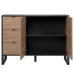 Loftscape Buffet Mid West - Imitation bambou / Anthracite -Meubles de salle à manger Soldes Magasin 1000344599 220407 031 DETAILS P000000001000344599