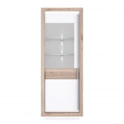 Loftscape Vitrine Wilander - Éclairage inclus - Blanc brillant / Imitation chêne Nelson 13 Loftscape Vitrine Wilander - Éclairage inclus - Blanc brillant / Imitation chêne Nelson -Meubles de salle à manger Soldes Magasin 1000344666 220414 035 DETAILS P000000001000344666