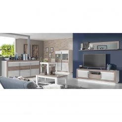 Loftscape Buffet Wilander - Éclairage inclus - Blanc brillant / Imitation chêne Nelson 8 Loftscape Buffet Wilander - Éclairage inclus - Blanc brillant / Imitation chêne Nelson -Meubles de salle à manger Soldes Magasin 1000344667 220414 021 MOOD DETAILS P000000001000344667 mood