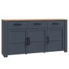 Ridgevalley Buffet Vassia I - Imitation chêne Navy / Imitation chêne Riviera