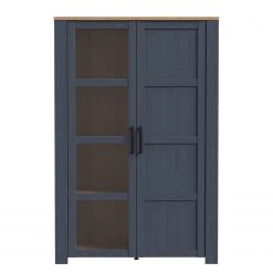 Ridgevalley Vitrine Vassia I - Imitation chêne Navy / Imitation chêne Riviera -Meubles de salle à manger Soldes Magasin 1000344686 220414 040 DETAILS P000000001000344686