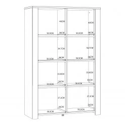 Ridgevalley Vitrine Vassia I - Imitation chêne Navy / Imitation chêne Riviera -Meubles de salle à manger Soldes Magasin 1000344686 220414 501 SKETCH DETAILS P000000001000344686 sketch