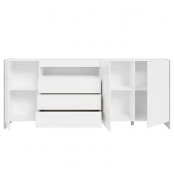 Loftscape Buffet Urban II - Éclairage inclus - Blanc / Imitation chêne gris -Meubles de salle à manger Soldes Magasin 1000344689 220414 035 DETAILS P000000001000344689