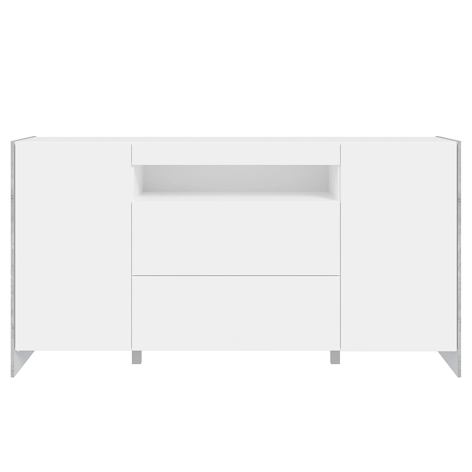 Loftscape Buffet Urban I - Éclairage Éclairage - Blanc / Imitation chêne gris 3 Loftscape Buffet Urban I - Éclairage Éclairage - Blanc / Imitation chêne gris – Image 3
