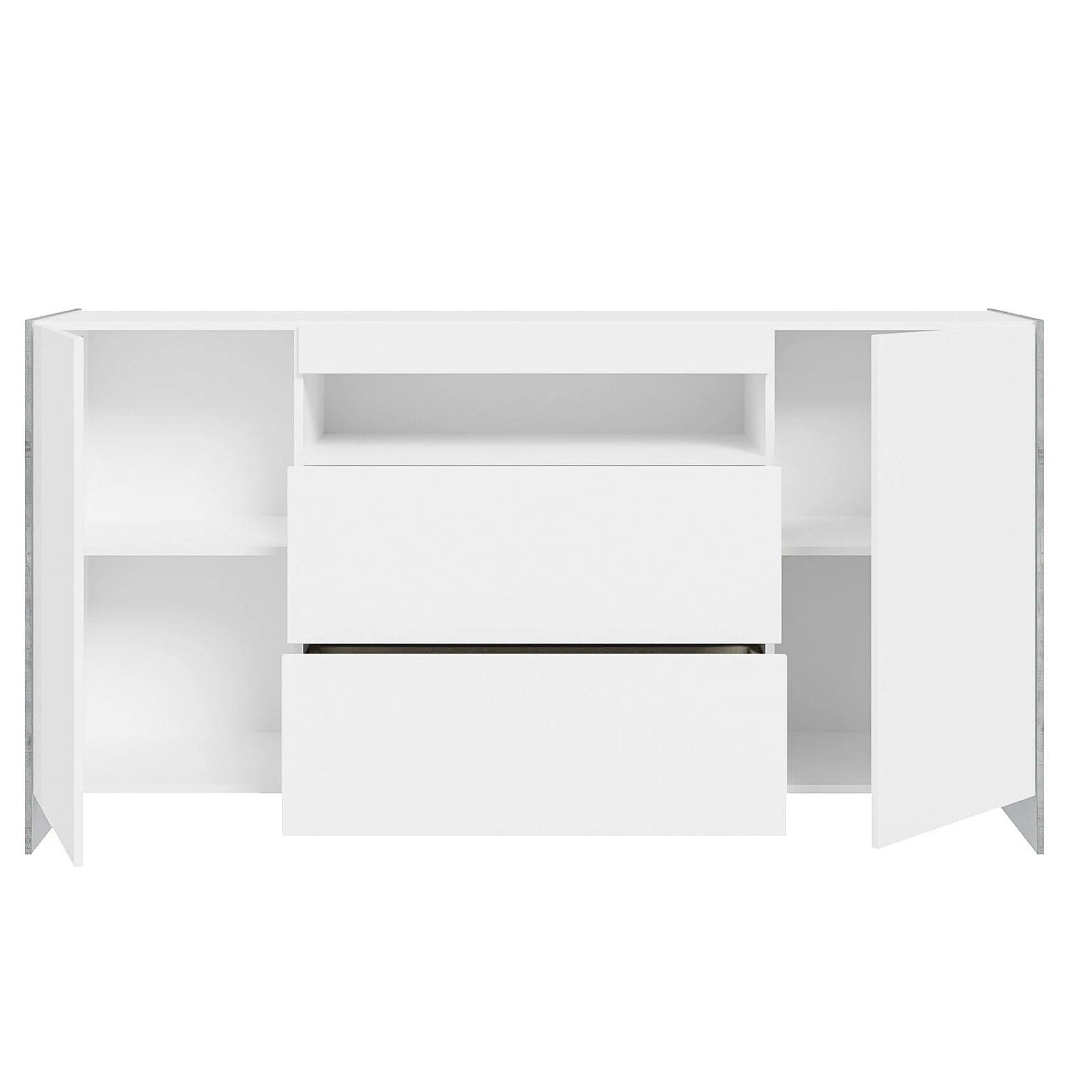 Loftscape Buffet Urban I - Éclairage Éclairage - Blanc / Imitation chêne gris 4 Loftscape Buffet Urban I - Éclairage Éclairage - Blanc / Imitation chêne gris – Image 4