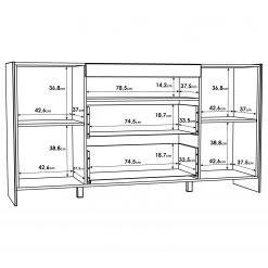 Loftscape Buffet Urban I - Éclairage Éclairage - Blanc / Imitation chêne gris 13 Loftscape Buffet Urban I - Éclairage Éclairage - Blanc / Imitation chêne gris -Meubles de salle à manger Soldes Magasin 1000344691 220414 501 SKETCH DETAILS P000000001000344691 sketch