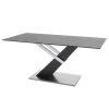 Loftscape Table Tilst - Céramique & Verre / Acier Inoxydable - Anthracite / Argenté / Noir
